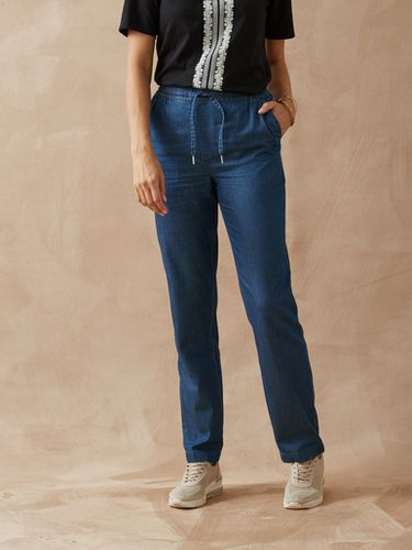 Pantalon élastiqué en chambray - Daxon - Modalova