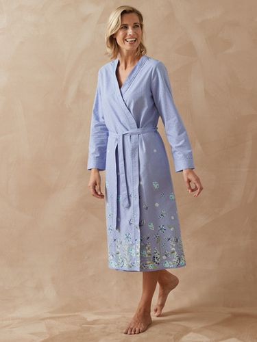 Peignoir kimono en tissu léger plumetis - Daxon - Modalova