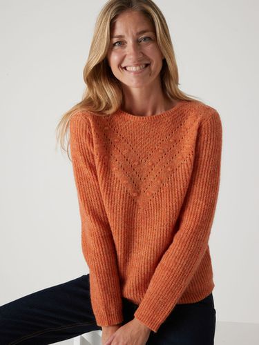 Pull encolure ronde avec laine et mohair - Daxon - Modalova