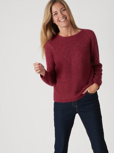 Pull encolure ronde avec laine et mohair - Daxon - Modalova