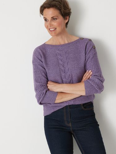 Pull encolure bateau en jersey envers - Daxon - Modalova