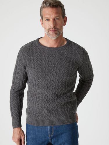 Pull col rond style irlandais 30% laine - Daxon - Modalova