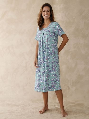Chemise de nuit longue en maille jersey - Daxon - Modalova
