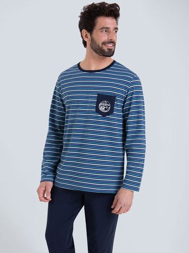 Pyjama Rayures Waves homme - Athéna - Modalova