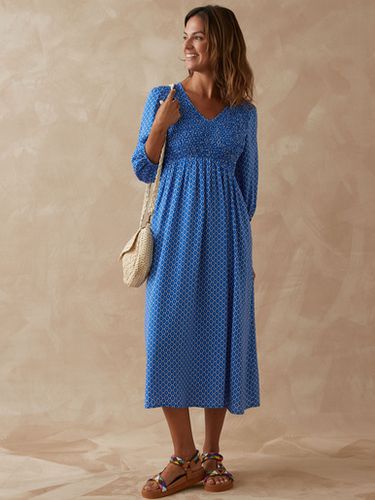 Robe longue à smocks - Daxon - Modalova