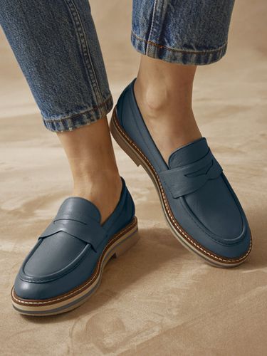 Mocassins cuir à aérosemelle® - Pédiconfort - Modalova