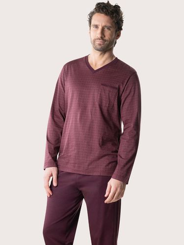 Pyjama col V COTON MERCERISE - Eminence - Modalova