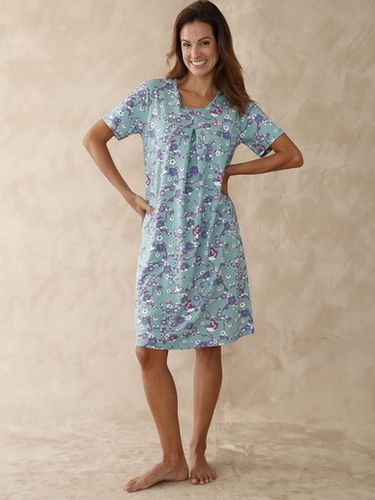 Chemise de nuit courte en maille jersey - Daxon - Modalova