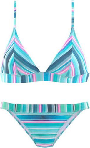 Bikini triangle tissu structuré avec motif rayé - - À Rayures - Venice Beach - Modalova