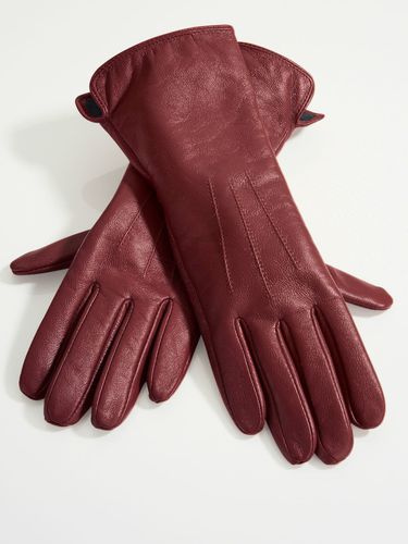 Gants accessoire mode parfait en cuir d'agneau fin - Helline - Modalova