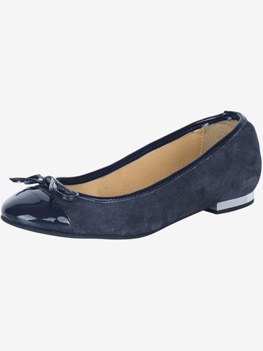 Ballerines cuir velours vachette et matière synthétique vernie - Helline - Modalova