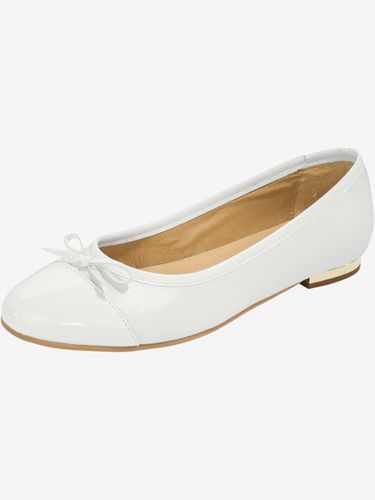 Ballerines cuir velours vachette et matière synthétique vernie - Helline - Modalova