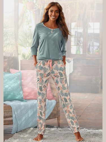 Pyjama avec pantalon imprimé - - LASCANA - Modalova