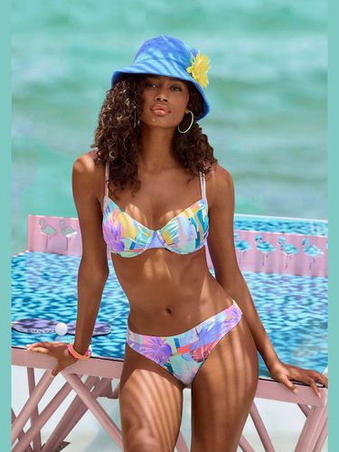 Bas de maillot de bain imprimé tendance, effet de couleur différent pour chaque pièce - Venice Beach - Modalova