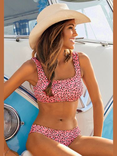 Haut de bikini bustier bordure cocotte tendance - LASCANA - Modalova