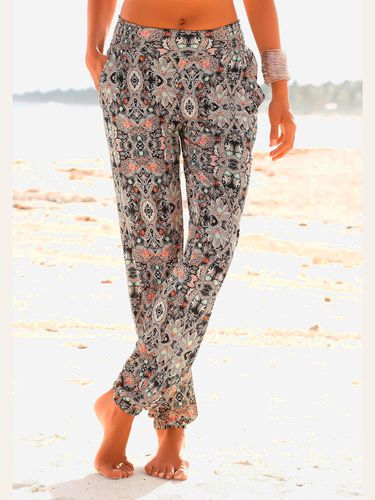 Pantalon de plage pantalon en tissu léger imprimé - s.Oliver - Modalova