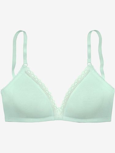 Soutien-gorge bralette basique en coton biologique agréablement doux (sans rembourrage) - LASCANA - Modalova