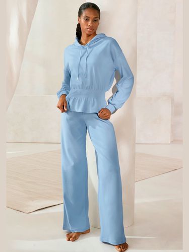 Pantalon molletonné pantalon large avec ceinture élastique et jambes larges - LASCANA - Modalova