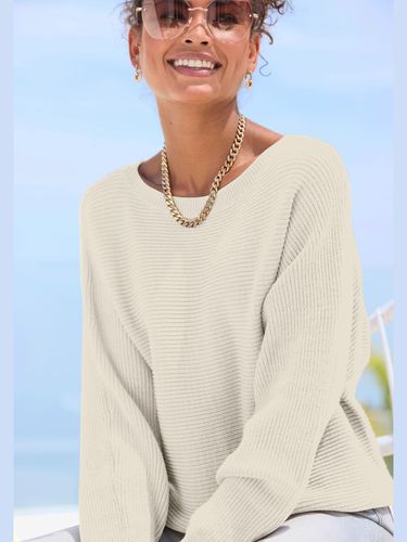 Pull col rond manches chauve-souris - LASCANA - Modalova