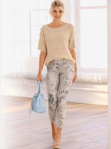 Pull à manches courtes encolure ronde - Linea Tesini - Modalova