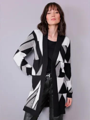 Veste longue en tricot tricot intarsia de qualité - - CREATION L PREMIUM - Modalova