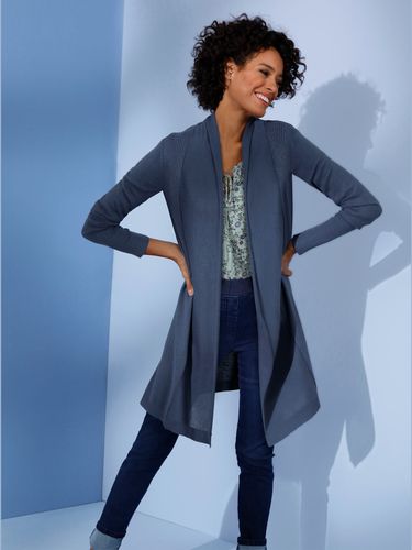 Veste longue en tricot mélange soie-cachemire - CREATION L PREMIUM - Modalova