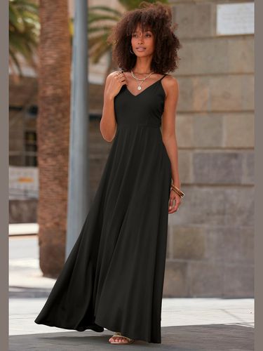 Robe longue belle encolure en v - LASCANA - Modalova