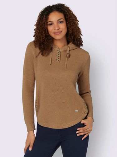 Pull à capuche 50% coton - Collection L - Modalova