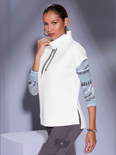 Sweatshirt en mélange de modal forme affinante - Creation L - Modalova