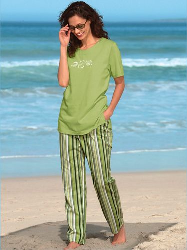 T-shirt manches courtes col rond imprimé coquillages - Helline - Modalova