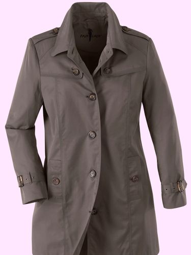 Manteau court avec coton - taupe - Helline - Modalova