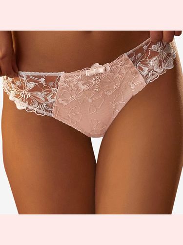 Tanga slip séduisant en sublime dentelle florale - - JETTE - Modalova