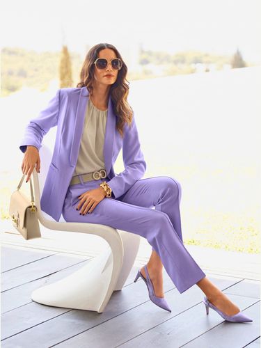 Blazer col châle affinant - Ashley Brooke - Modalova