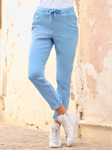 Pantalon coton extensible confortable - Mandarin - Modalova