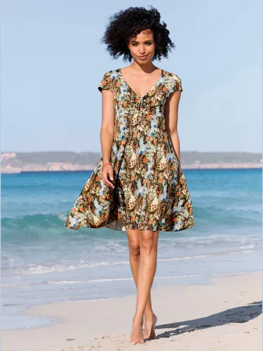 Robe imprimée qualité viscose douce - - Linea Tesini - Modalova