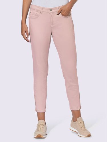 Pantalon 5 poches empiècements latéraux affinants - Linea Tesini - Modalova