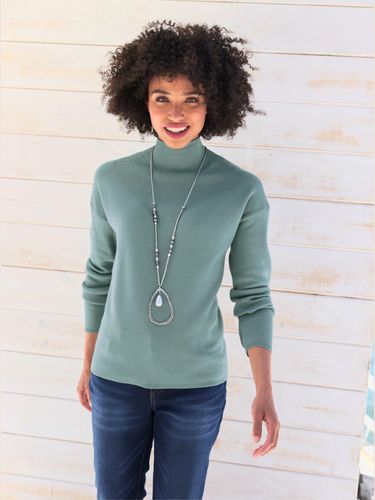 Pull en tricot fin col montant tendance - Linea Tesini - Modalova