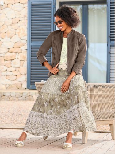 Veste en cuir cuir velours de chèvre - Linea Tesini - Modalova