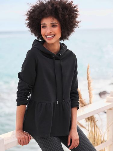 Sweatshirt à capuche basque affinante - Linea Tesini - Modalova