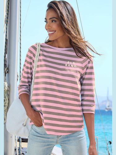 T-shirt à manches 3/4 encolure ronde - - Elbsand - Modalova