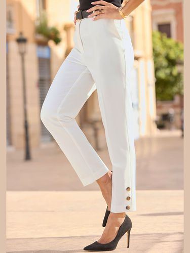 Pantalon tailleur ceinture élégante avec bouton dissimulé - LASCANA - Modalova