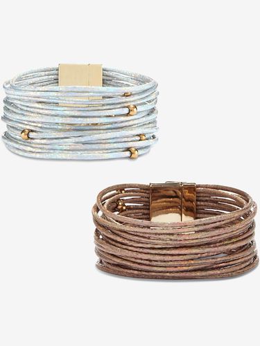 Lot de 2 bracelets magnétiques à plusieurs rangées - - LASCANA - Modalova