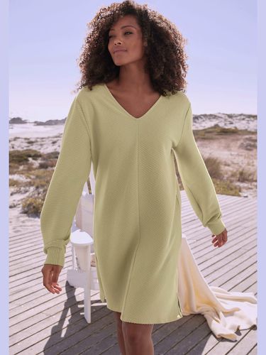 Robe en matière sweat robe sweat en qualité côtelée - s.Oliver - Modalova