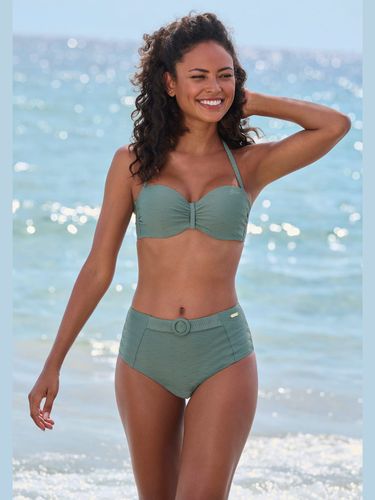 Bas de maillot de bain taille haute matière structurée aux couleurs tendances - Sunseeker - Modalova