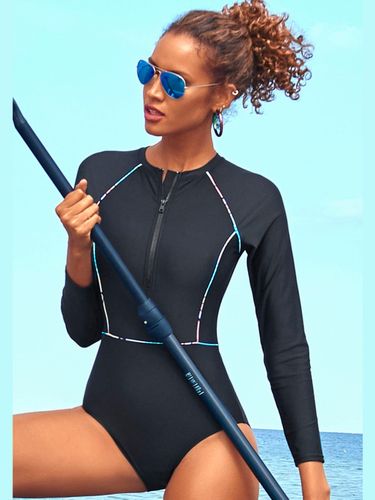 Maillot de bain détails contrastés - LASCANA ACTIVE - Modalova