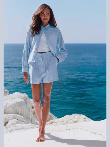 Shorts large ceinture paperbag élastique - Buffalo - Modalova