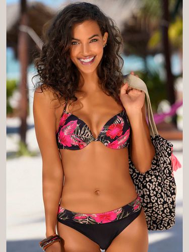 Haut de bikini push-up imprimé tropical - - LASCANA - Modalova