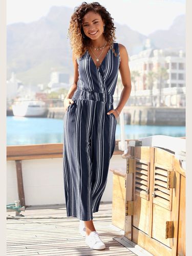 Combinaison pantalon large combinaison avec haut chevauchant - - LASCANA - Modalova