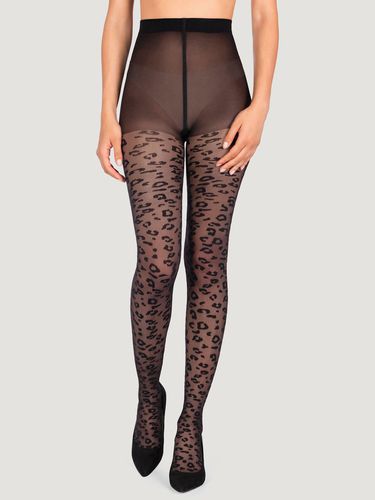 Collants fins collant 20 den motif animal - petite fleur gold - Modalova