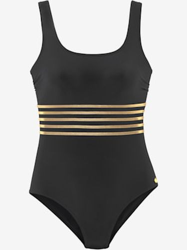 Maillot de bain couleur unie avec détails couleur or - - - LASCANA - Modalova